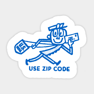 US Mail Vintage Mailman Design (save the USPS) Sticker